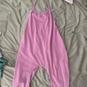 Pink Halter Jumpsuit